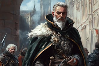 draw your d and d character or character art