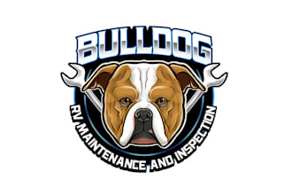 design stylish bulldogs face logo