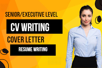 do resume writing and cover letter with executive resume, linkedin business cv