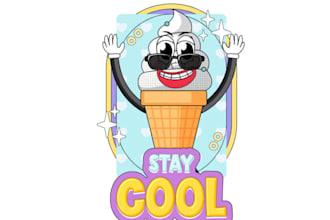 make extraordinary unique ice cream logo