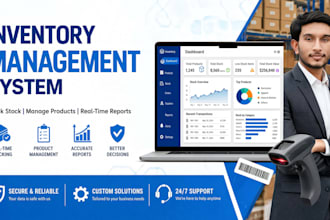 develop a smart inventory management system with a dashboard