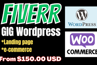 do your website or store online with wordpress