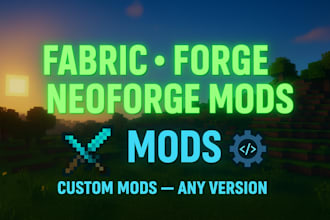 code a fabric, forge, or neoforge mod for minecraft