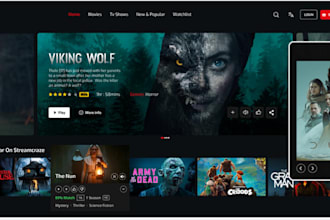 build iptv app, smart tv app, live streaming app vod app, p2p, with payment