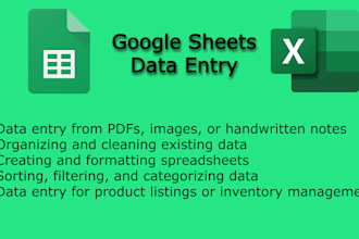 do data entry in google sheet