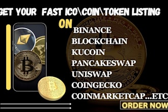 do token listing, coin listing, ico, memecoin crypto website promotion