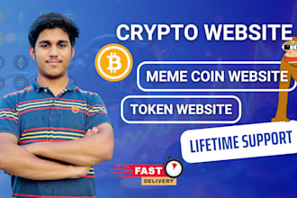 build a meme coin or token website, or crypto meme coin website