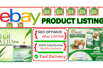 do seo ebay listing product listing listing expert ebay virtual assisitant