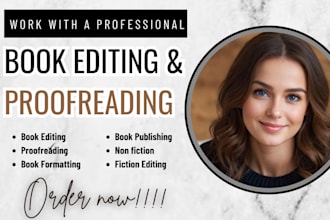 proofread and edit your book, college application essays and personal statement