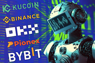 build crypto trading bot, crypto bot on binance, bybit, okx, coinbase, kraken