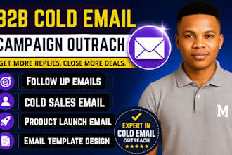send cold email campaign for b2b leads with bulk email sender service