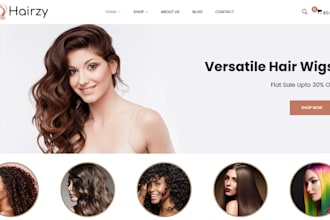 design luxury hair extension shopify store curly hair store kinky hair website