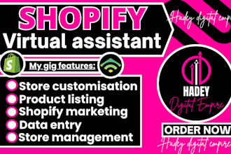 shopify virtual assistant shopify manager tiktok shop virtual assistant