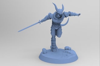 design stl of 3d characters,3d terrain,miniatures, molding,3d model for 3d print