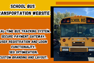 squarespace school bus transportation website design