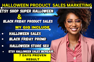 setup etsy shop shopify store halloween sales black friday product promotion