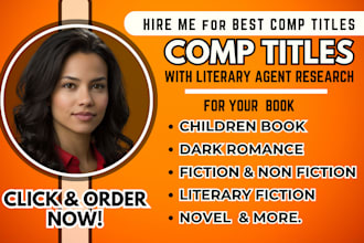 your book the recognition with top comp titles, literary agent, query letter
