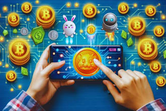 build crypto game, roblox game, PC game, money making app, video game, p2e game