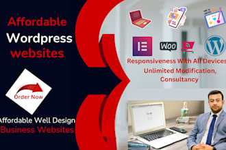 design, redesign, or build an affordable wordpress website for small business