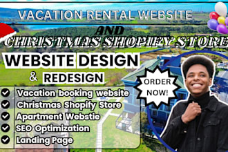 build holiday rental website chrismas ecommerce website holiday vacation rental