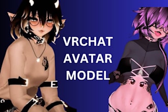do custom 3d vrchat avatar vrchat model vrc character nsfw