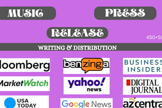 do music press release, UK press release, press release writing, PR distribution