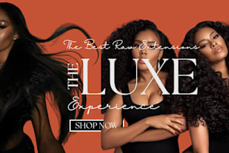 design a stunning shopify hair extension store or beauty website