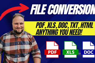 process PDF files to create excel word or HTML outputs