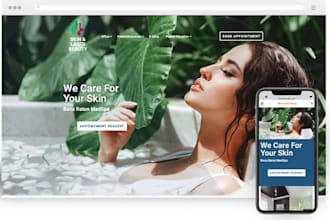 create medical spa website, botox website aesthetic website med website