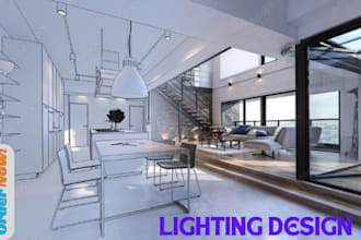 do lighting design, plc mep electrical plan neon sign dialux evo lighting plan