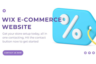 design wix ecommerce website
