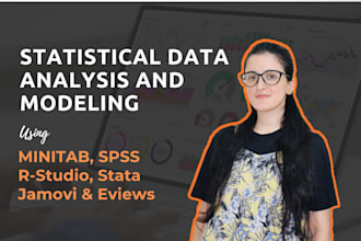 perform statistical data analysis with spss, r, or minitab