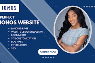 design, redesign ionos website, ionos seo setup, ionos website, landing page