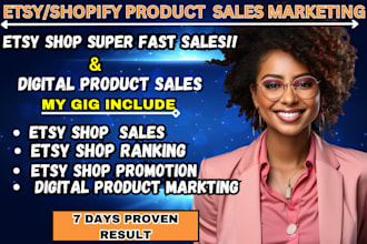 do etsy shop promotion etsy product listing product seo ranking etsy sales