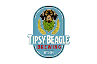 provide a vintage premium brewing beer brand logo design