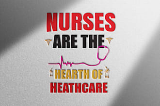create modern nurse t shirt design