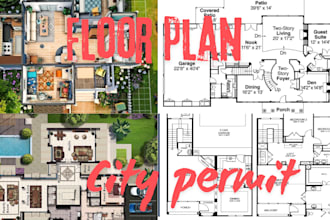do architectural floor plan design, texas, arizona pe stamp for city permit