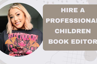 edit children book manuscript formatting developmental fiction novel ebook