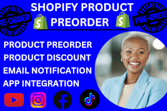 setup shopify store product pre order timesact globo prequik wolf appikon