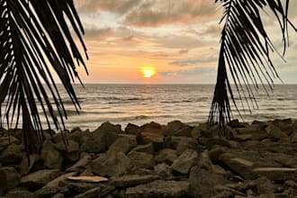 breathtaking indian sunset photography vibrant colors and tranquil scenery