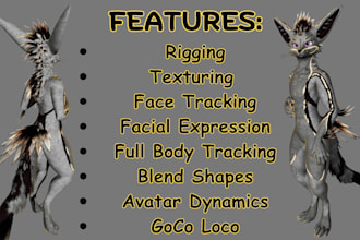 edit upload custom outfit for vrchat avatar furry vr character, vrc, anime model