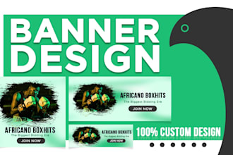 do website banners, google banner ads, header or post design
