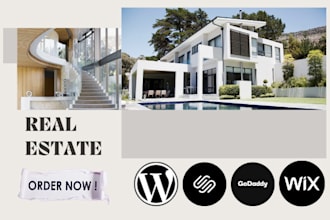 godaddy squarespace wix real estate idx website design or redesign