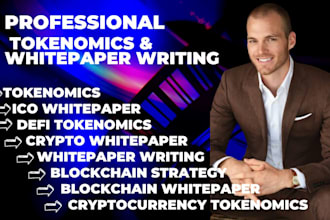 professional tokenomics and whitepaper writing for crypto success dao token ico