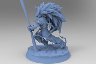 do digital 3d printable model for wargame,action 3d figurine,collectibles,zbrush