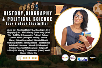 research american history writing memoir bio about US case study, ebook, article