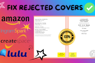 fix and resize book covers for amazon KDP, ingramspark, and other platforms