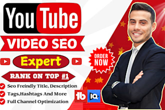 be best youtube video SEO expert and channel growth manager
