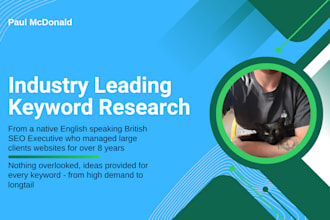provide keyword research for any SEO project, brand or product