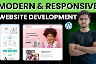 design healthcare, clinic, dental, medical website